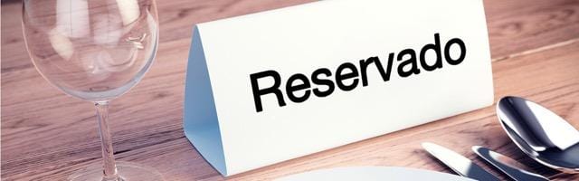 Reservado Cartel del reservado